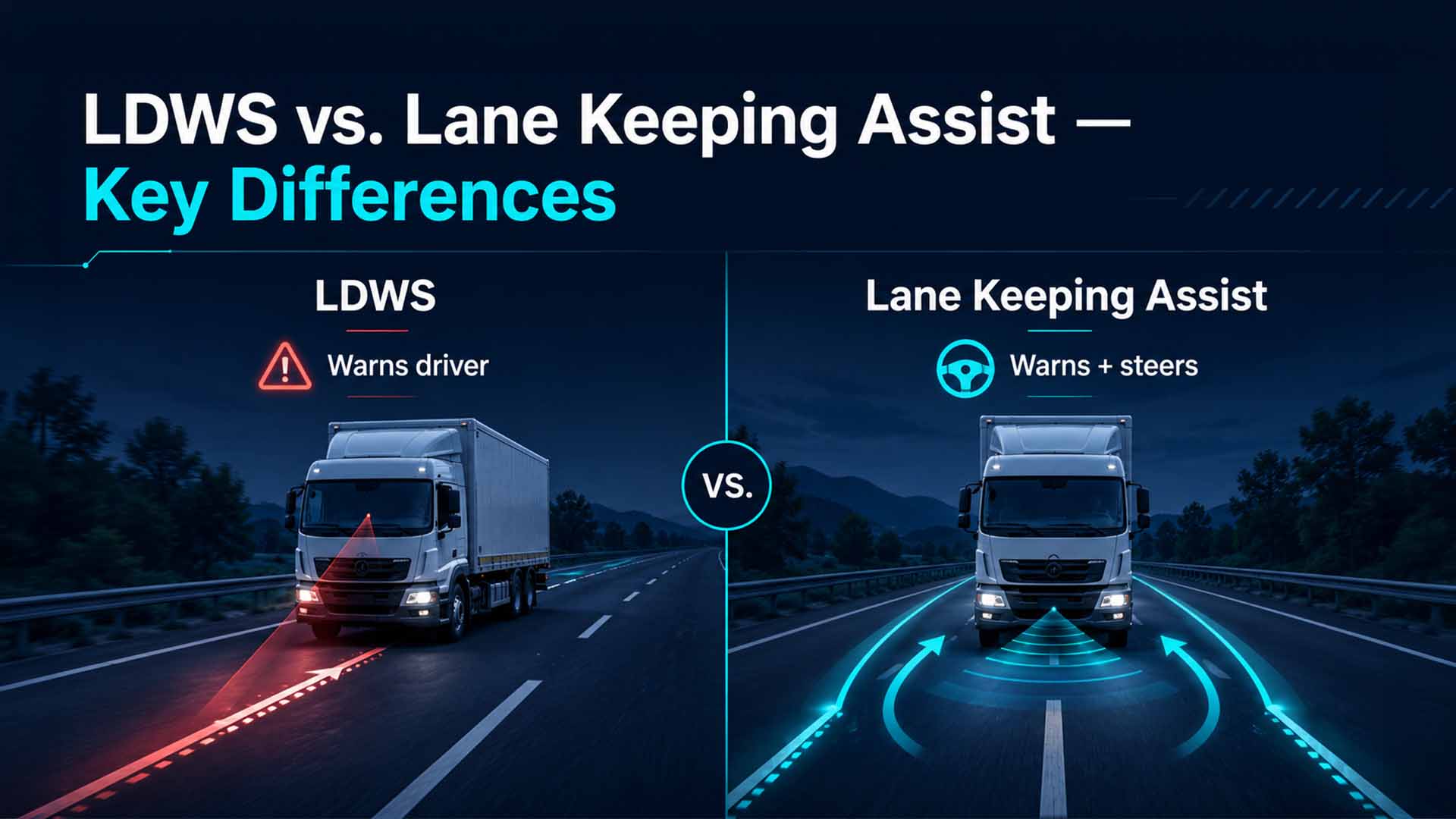 lane departure warning system vs lane keeping assist