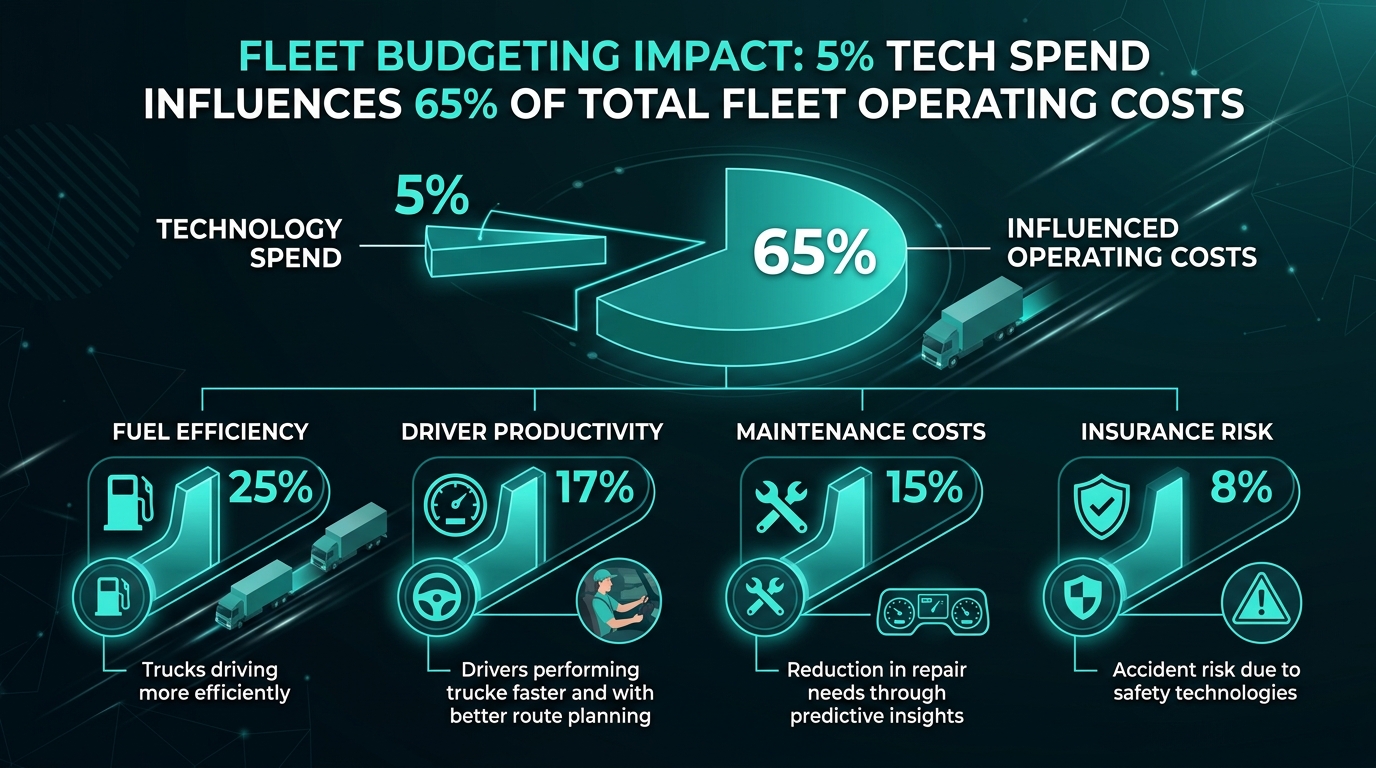 Fleet Budgeting Impact: 5% Tech Spend Influences 65% of Total Fleet Operating Costs