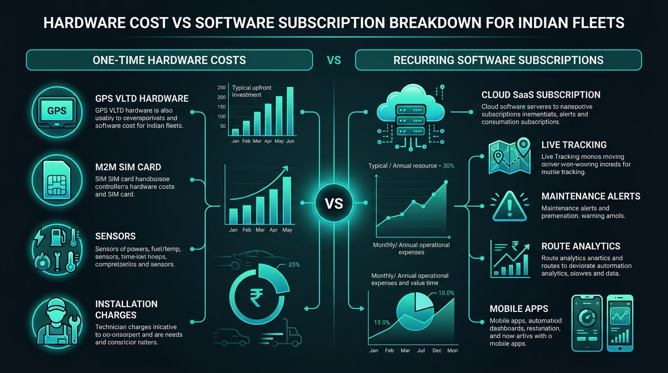 Hardware Cost vs Software Subscription Breakdown for Indian Fleets