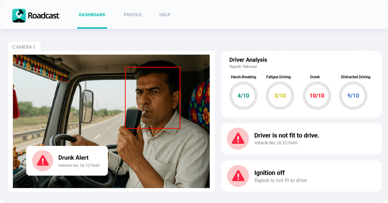 Roadcast fuel sensor technology delivering live data on fuel levels, refills, and consumption patterns to help improve fleet efficiency