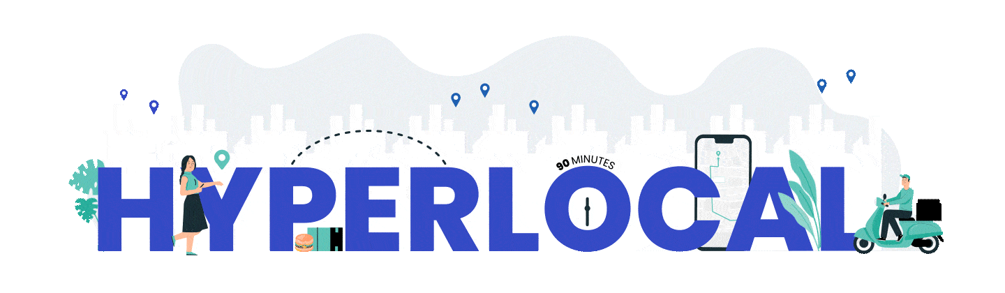 hyperlocal delivery animation